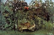 Henri Rousseau The Hungry Lion Throws Itself on the Antelope USA oil painting artist
